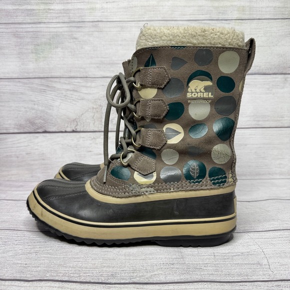Sorel Waterproof Winter Snow Boots Duck Boots Warm‎ Lining USA 8 - Picture 1 of 9